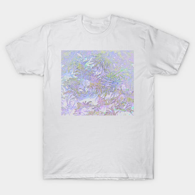 Psychedelic View of Forest Moss T-Shirt by elisewied